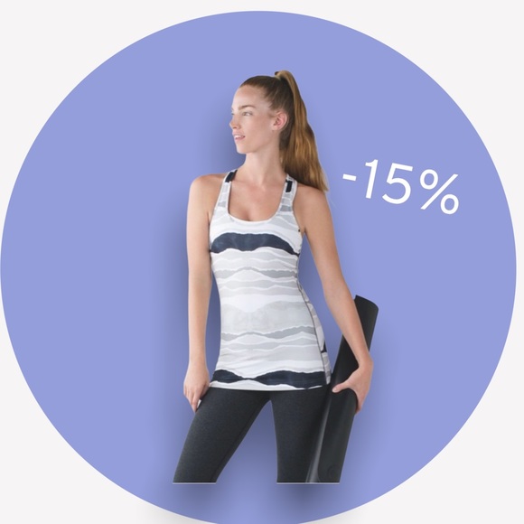 lululemon athletica Tops - ✨On Sale✨ [Lululemon] Bleacher Stripe Cool Racerback
